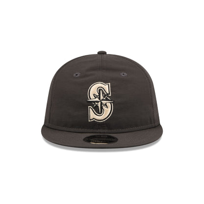 Seattle Mariners Three Looms Nylon Black Retro Crown 9FIFTY Adjustable Hat