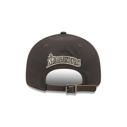 Seattle Mariners Three Looms Nylon Black Retro Crown 9FIFTY Adjustable Hat