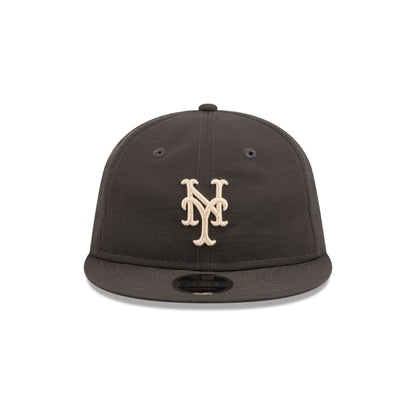 New York Mets Three Looms Nylon Black Retro Crown 9FIFTY Adjustable Hat