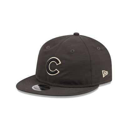 Chicago Cubs Three Looms Nylon Black Retro Crown 9FIFTY Adjustable Hat