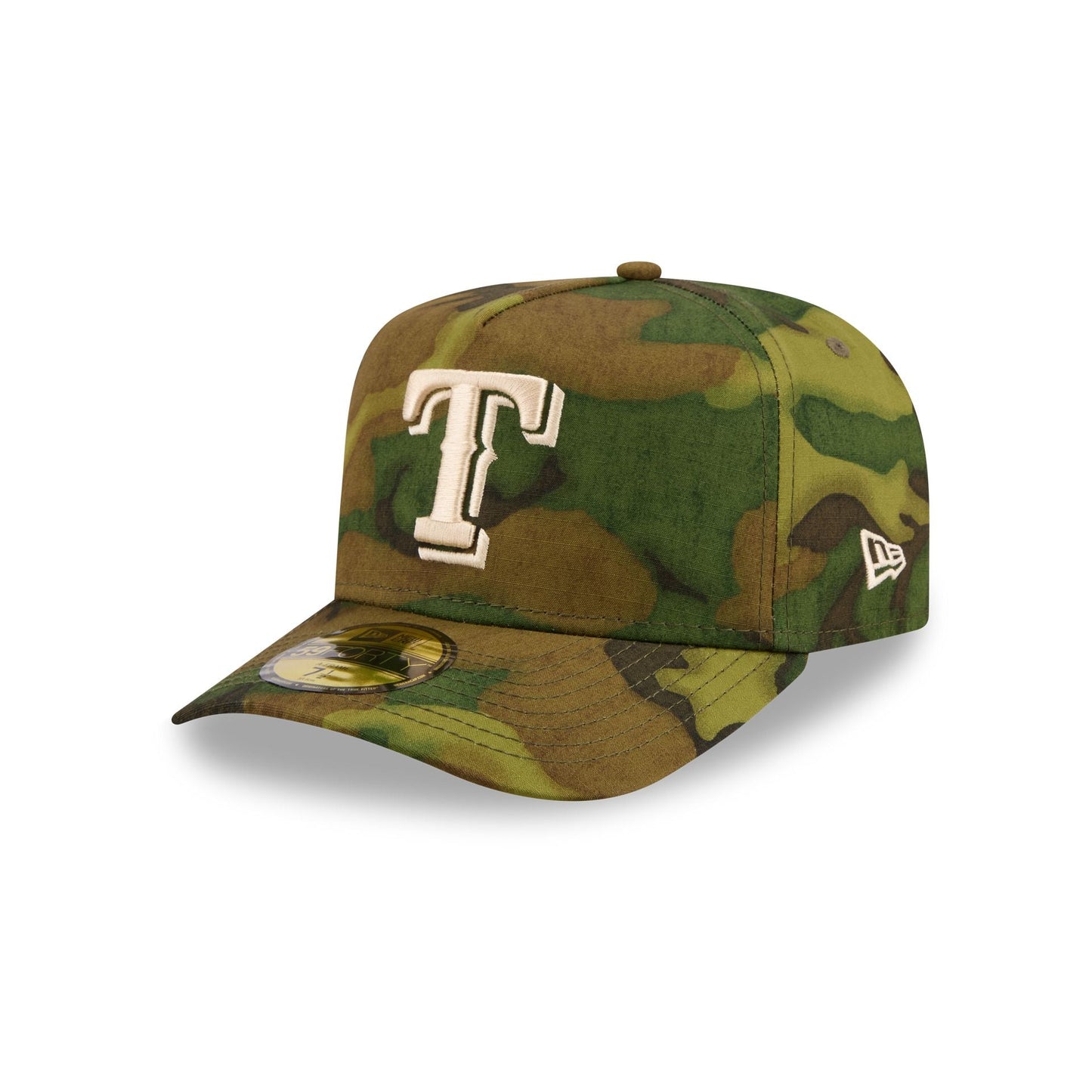 Texas Rangers Three Looms Ripstop Camo 59FORTY A-Frame Fitted Hat
