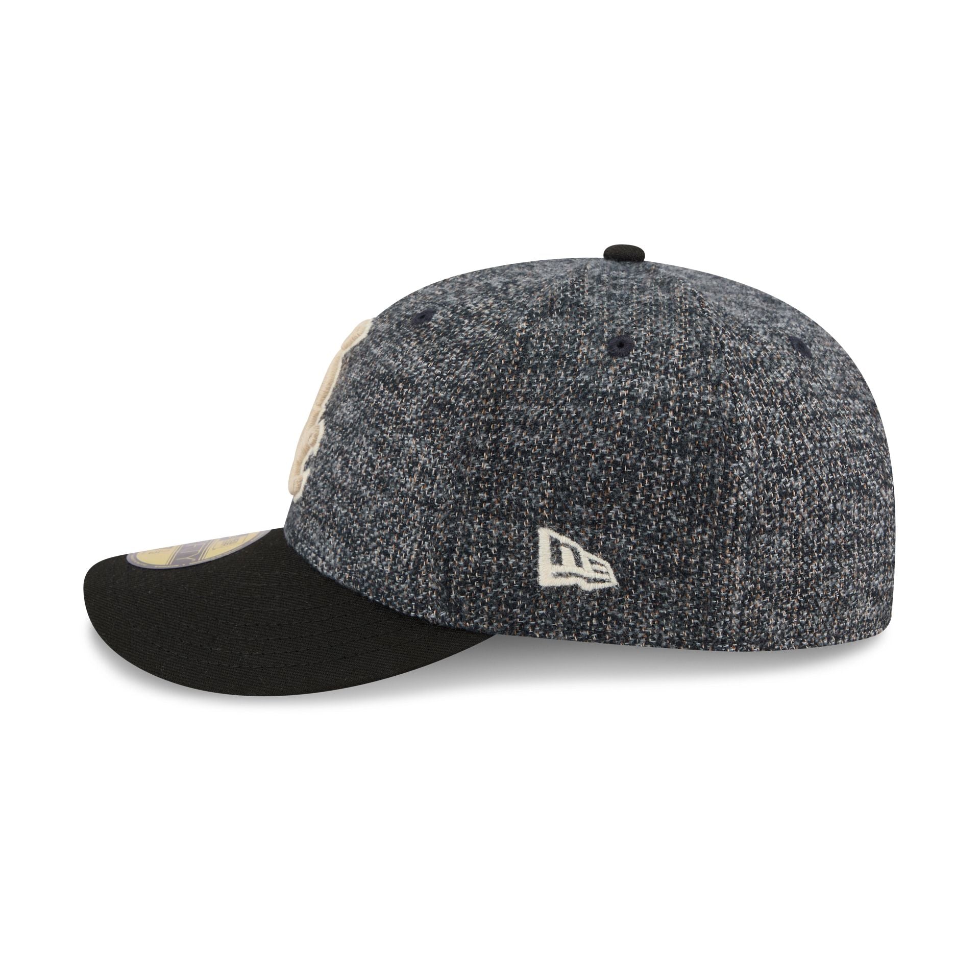 Chicago White Sox Three Looms Tweedy Cotton Black 59FIFTY Fitted Hat