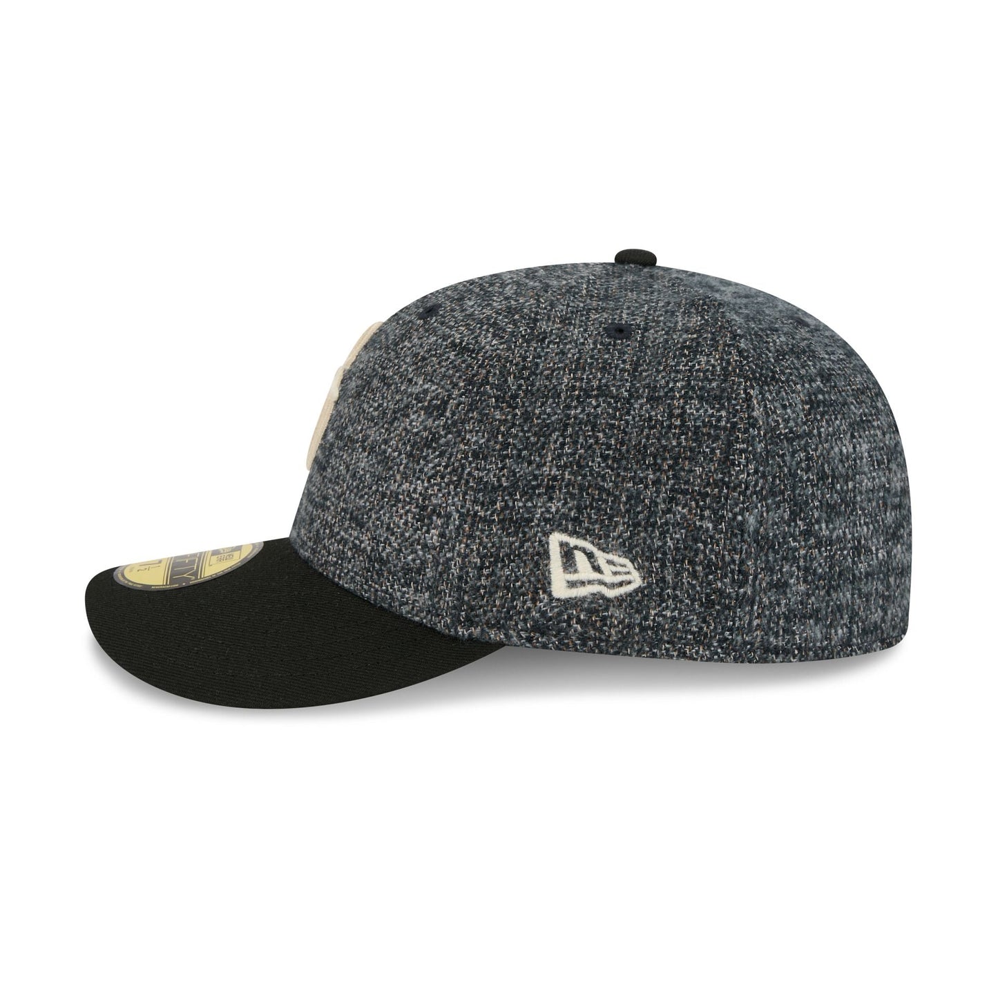 Seattle Mariners Three Looms Tweedy Cotton Black 59FIFTY Fitted Hat