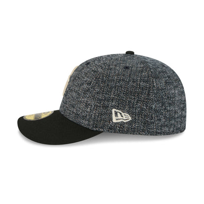 Seattle Mariners Three Looms Tweedy Cotton Black 59FIFTY Fitted Hat