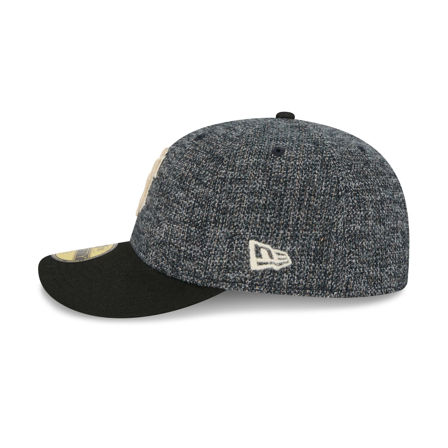 San Francisco Giants Three Looms Tweedy Cotton Black 59FIFTY Fitted Hat