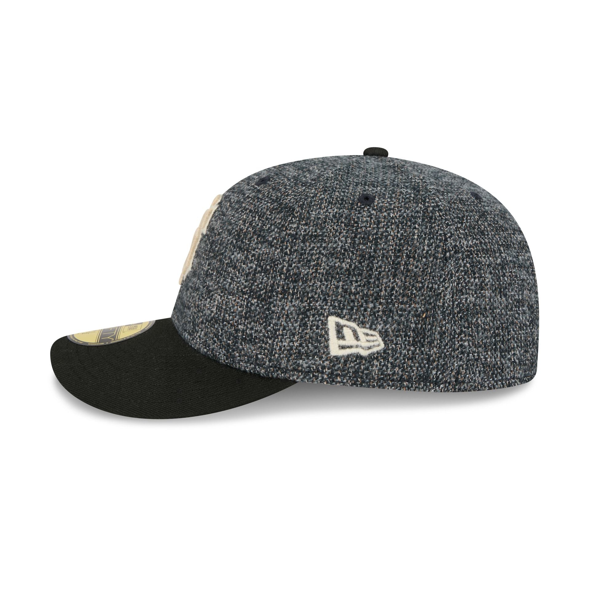 San Francisco Giants Three Looms Tweedy Cotton Black 59FIFTY Fitted Hat