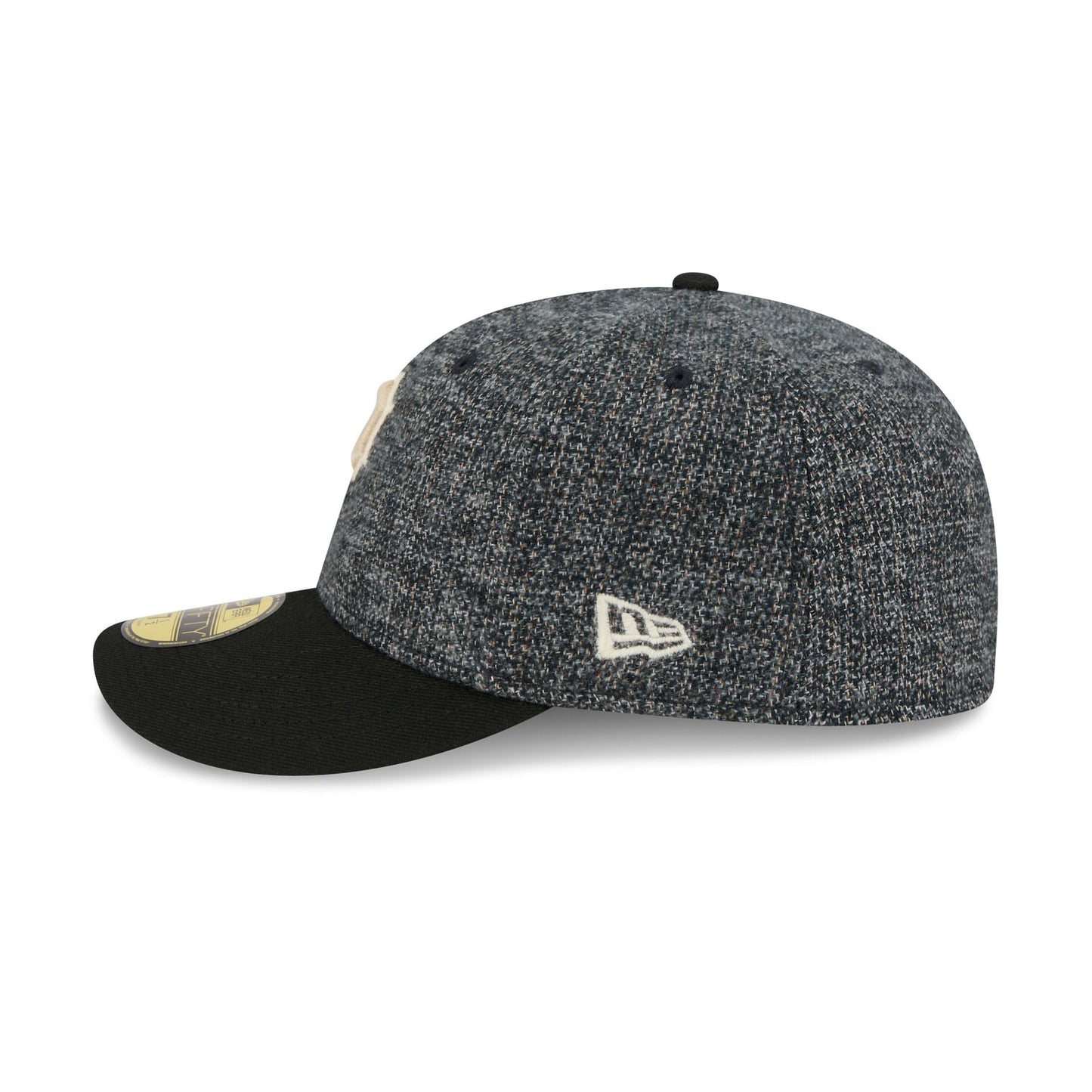 Pittsburgh Pirates Three Looms Tweedy Cotton Black 59FIFTY Fitted Hat