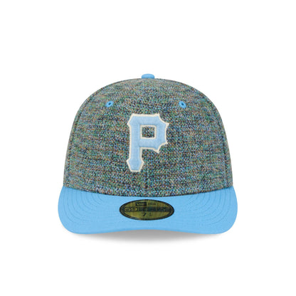 Pittsburgh Pirates Three Looms Tweedy Cotton Radiant Blue 59FIFTY Fitted Hat