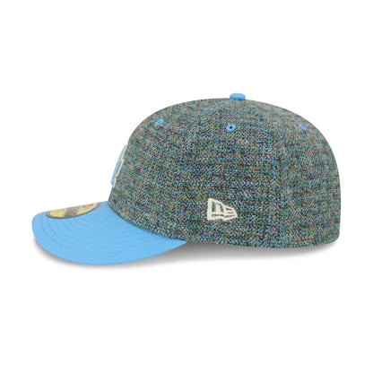 Los Angeles Dodgers Three Looms Tweedy Cotton Radiant Blue 59FIFTY Fitted Hat