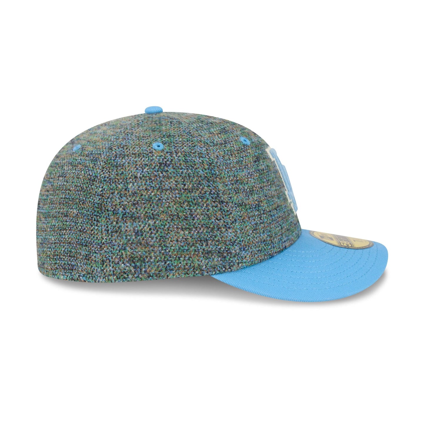 Los Angeles Dodgers Three Looms Tweedy Cotton Radiant Blue 59FIFTY Fitted Hat