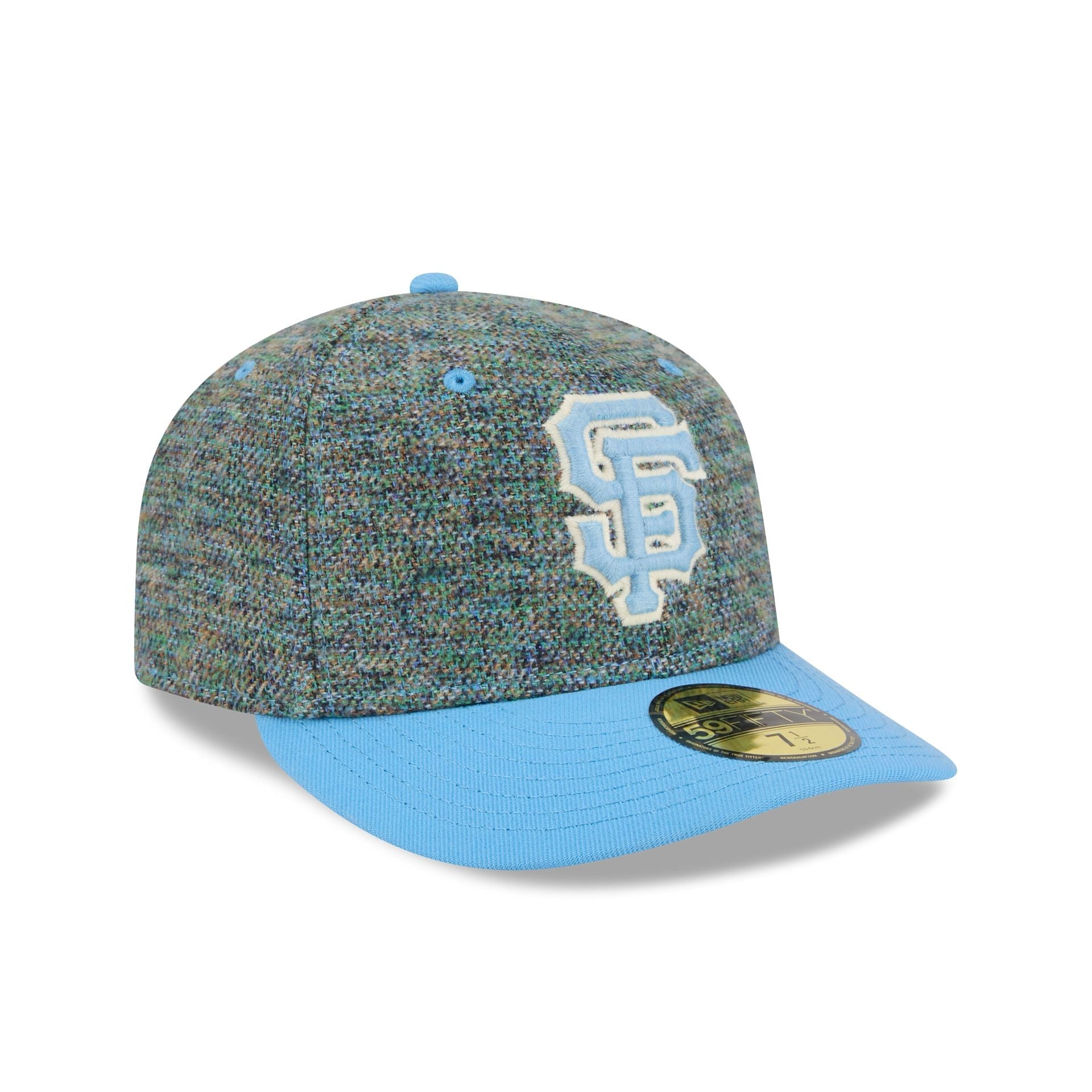 San Francisco Giants Three Looms Tweedy Cotton Radiant Blue 59FIFTY Fitted Hat