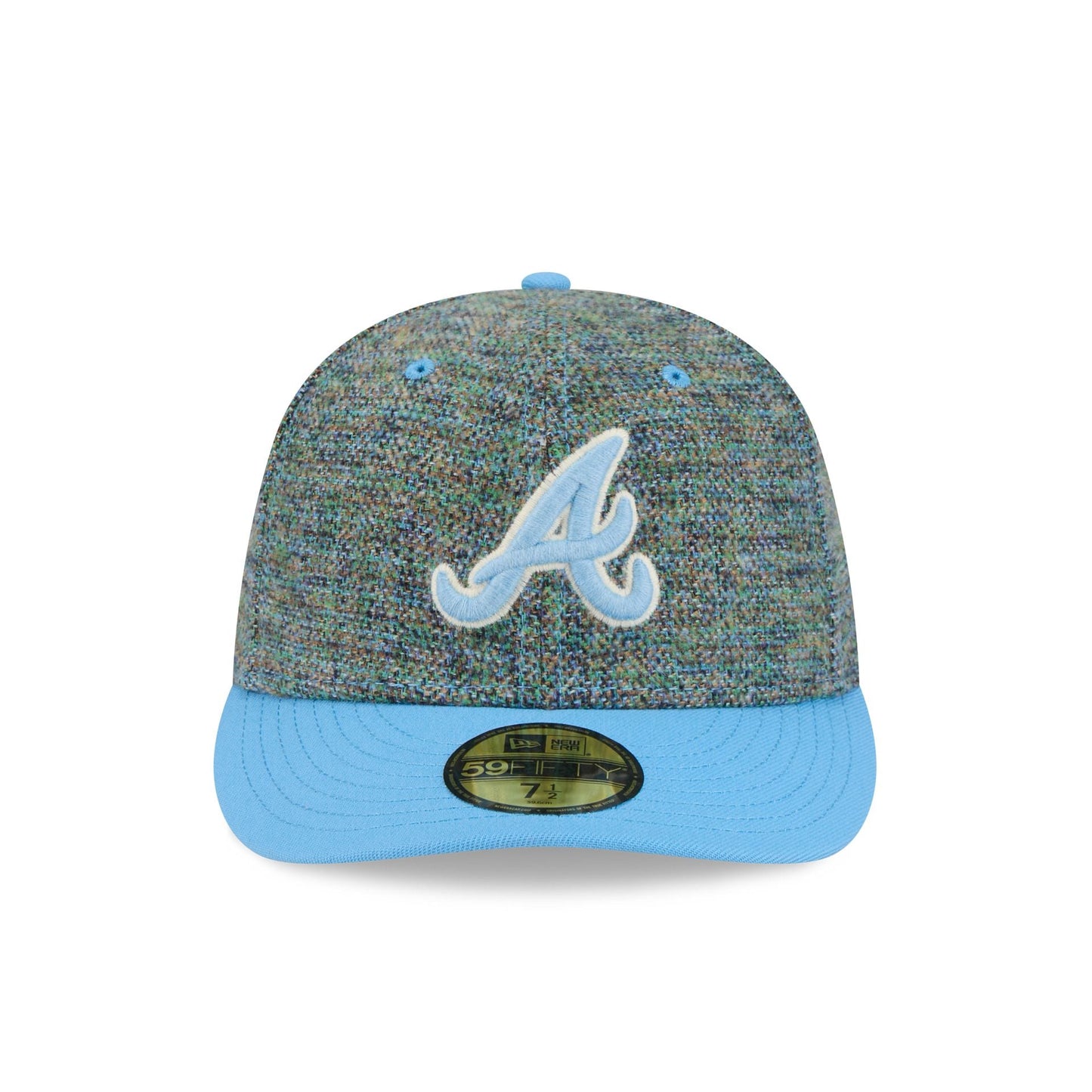 Atlanta Braves Three Looms Tweedy Cotton Radiant Blue 59FIFTY Fitted Hat
