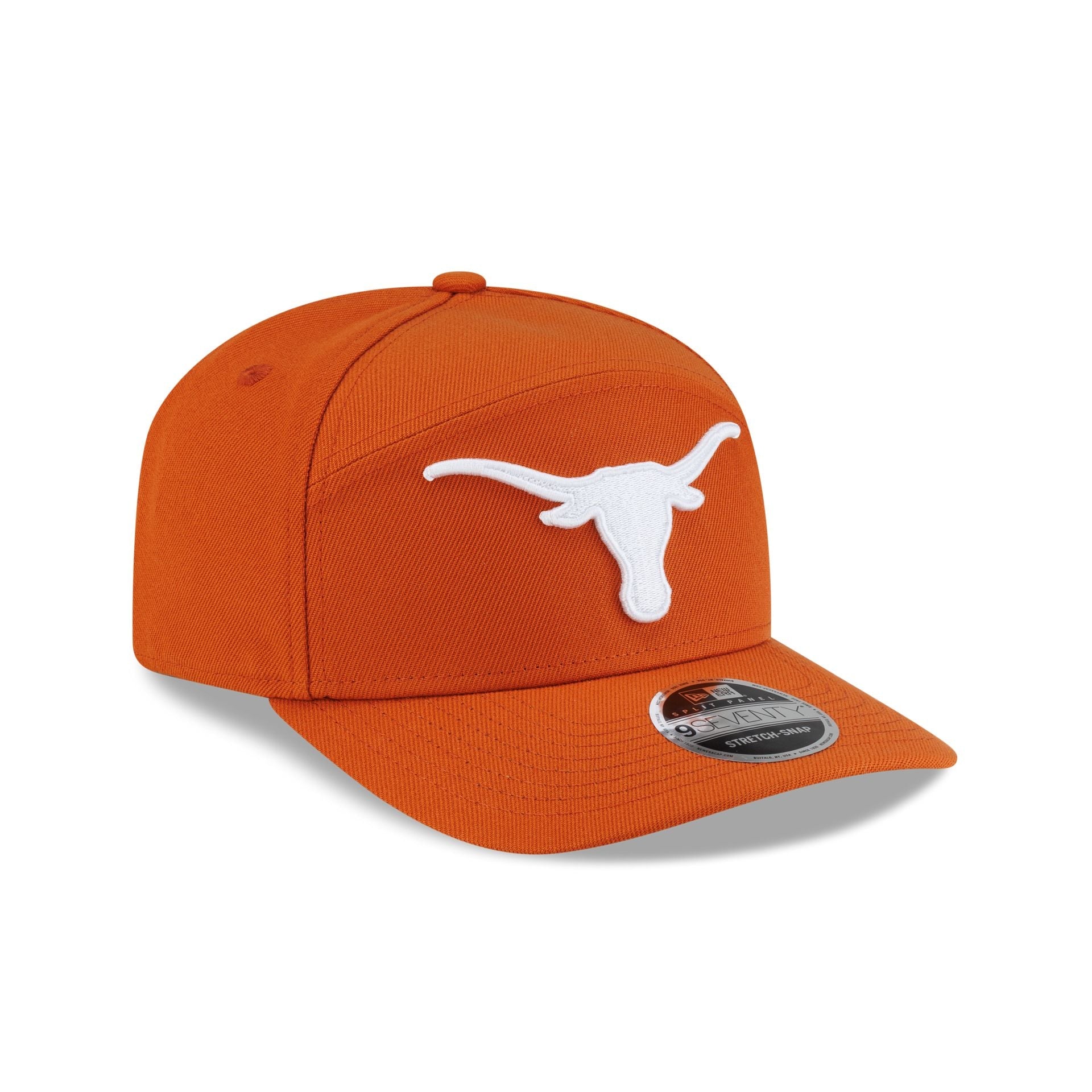 Texas Longhorns Poly Split Panel 9SEVENTY Stretch-Snap Hat