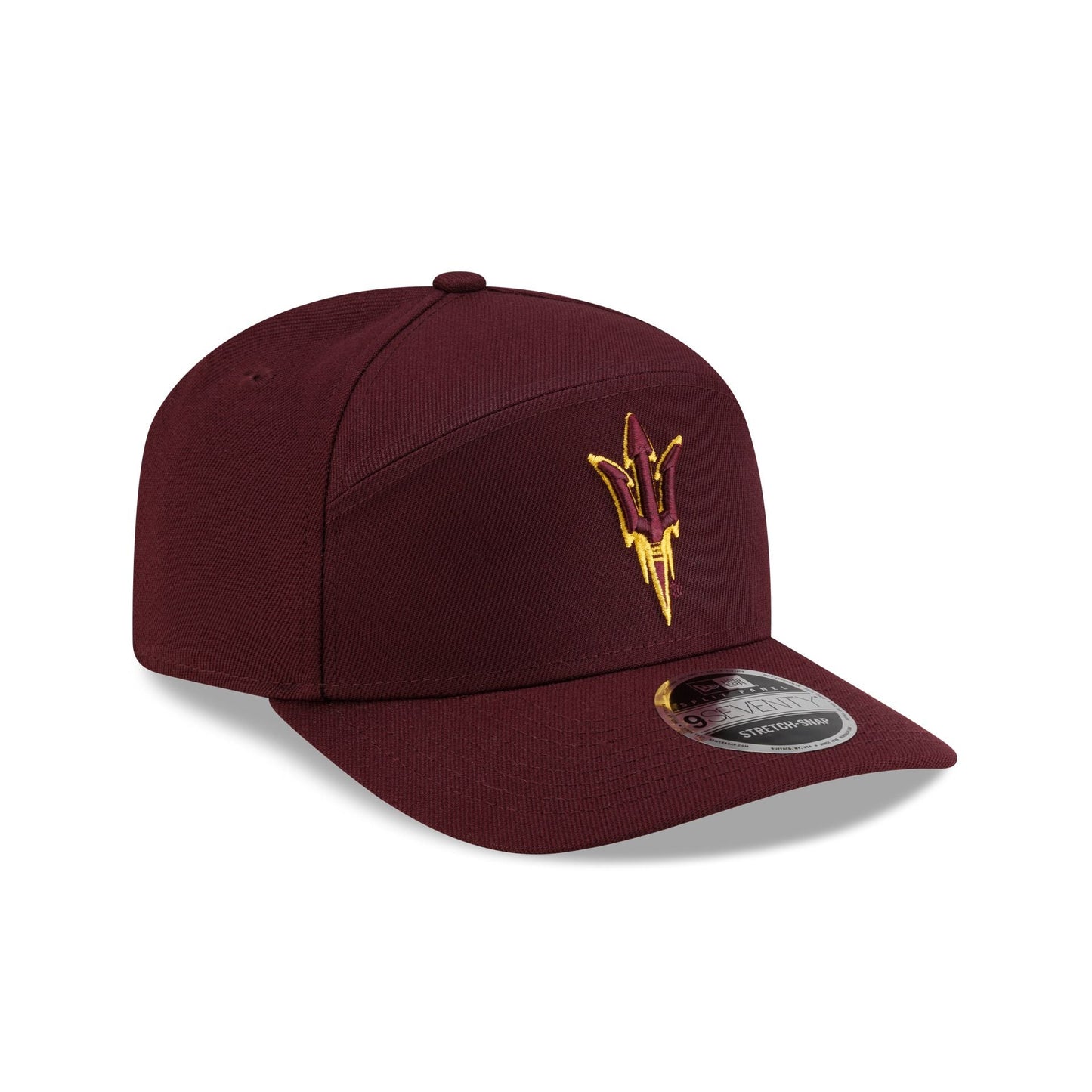 Arizona State Sun Devils Poly Split Panel 9SEVENTY Stretch-Snap Hat