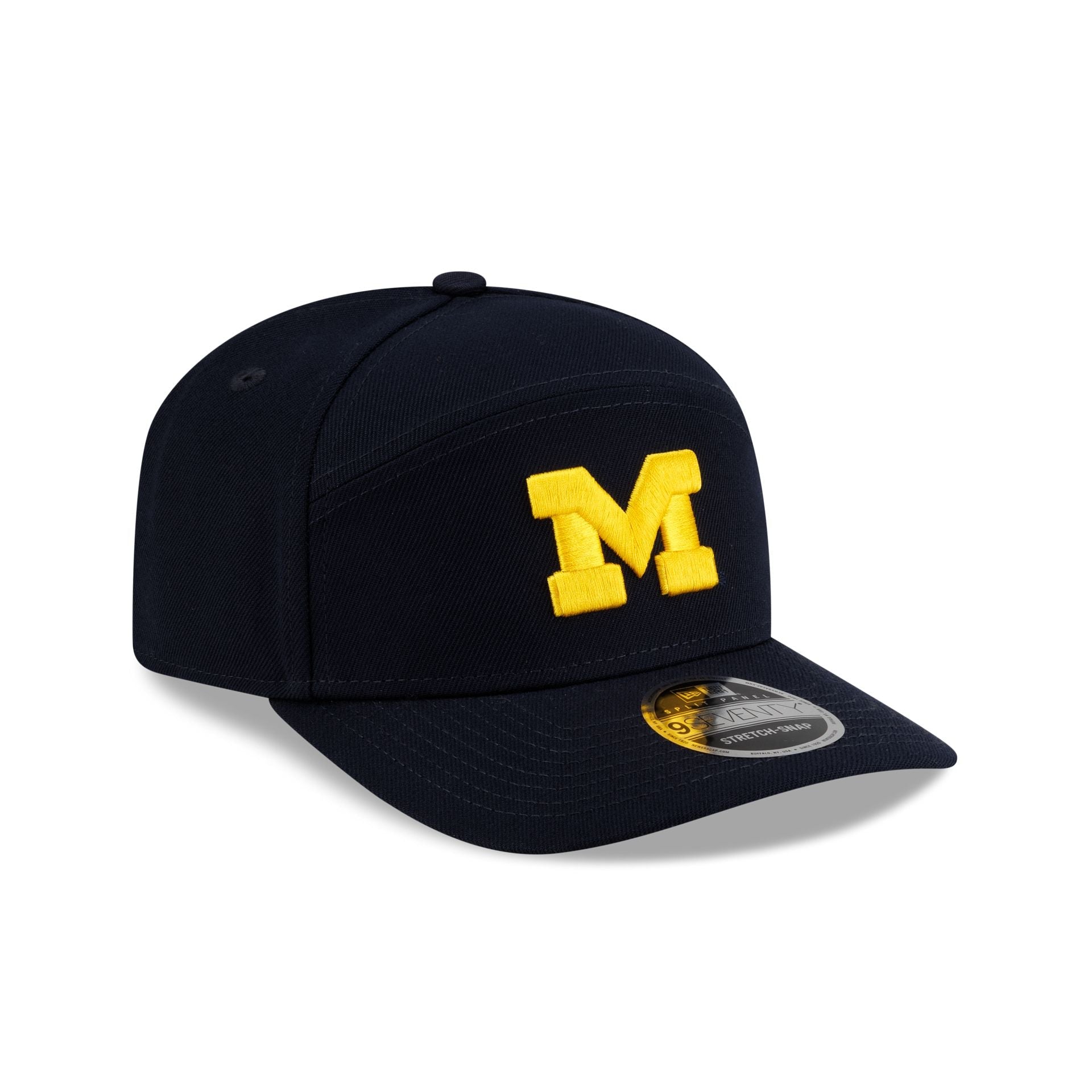 Michigan Wolverines Poly Split Panel 9SEVENTY Stretch-Snap Hat