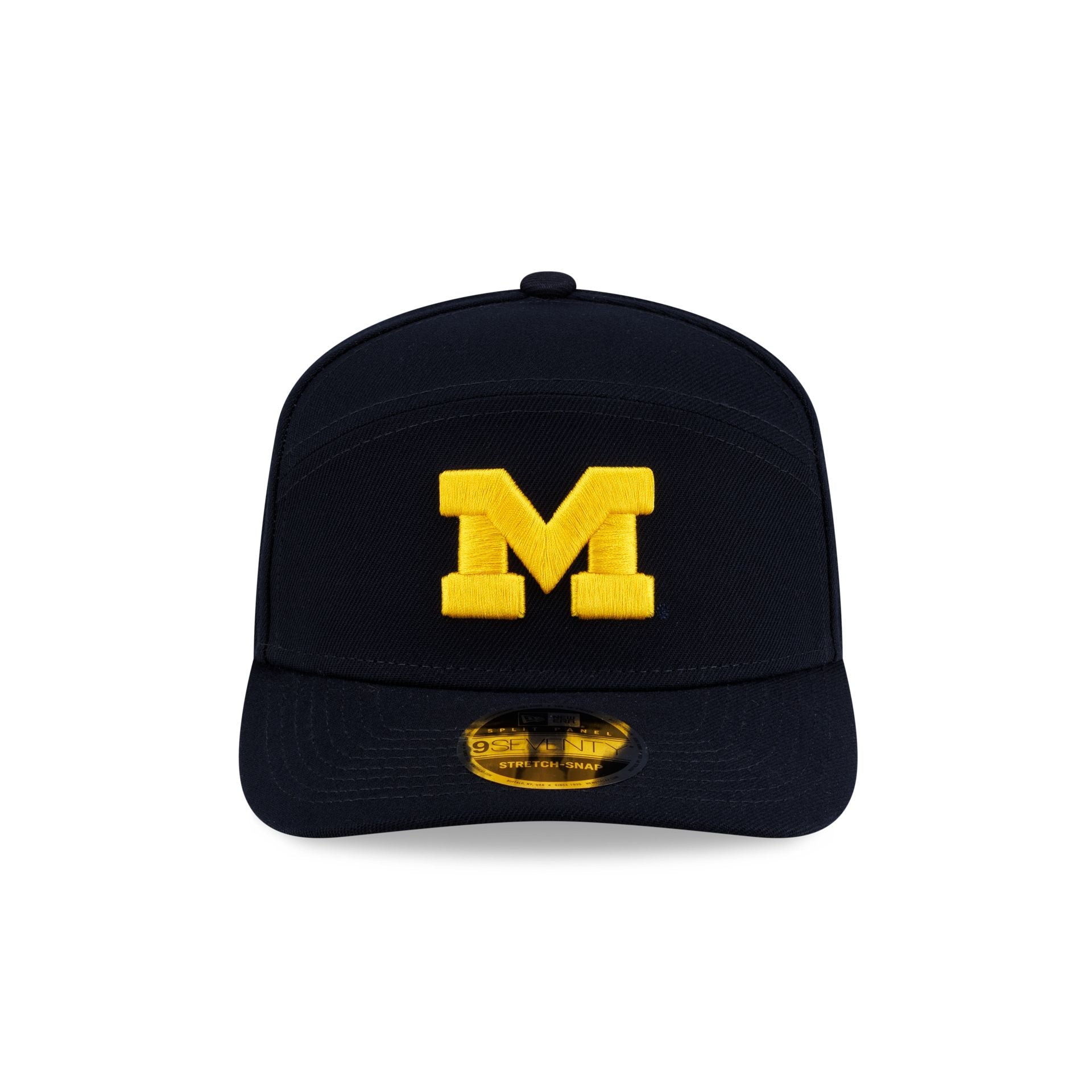 Michigan Wolverines Poly Split Panel 9SEVENTY Stretch-Snap Hat