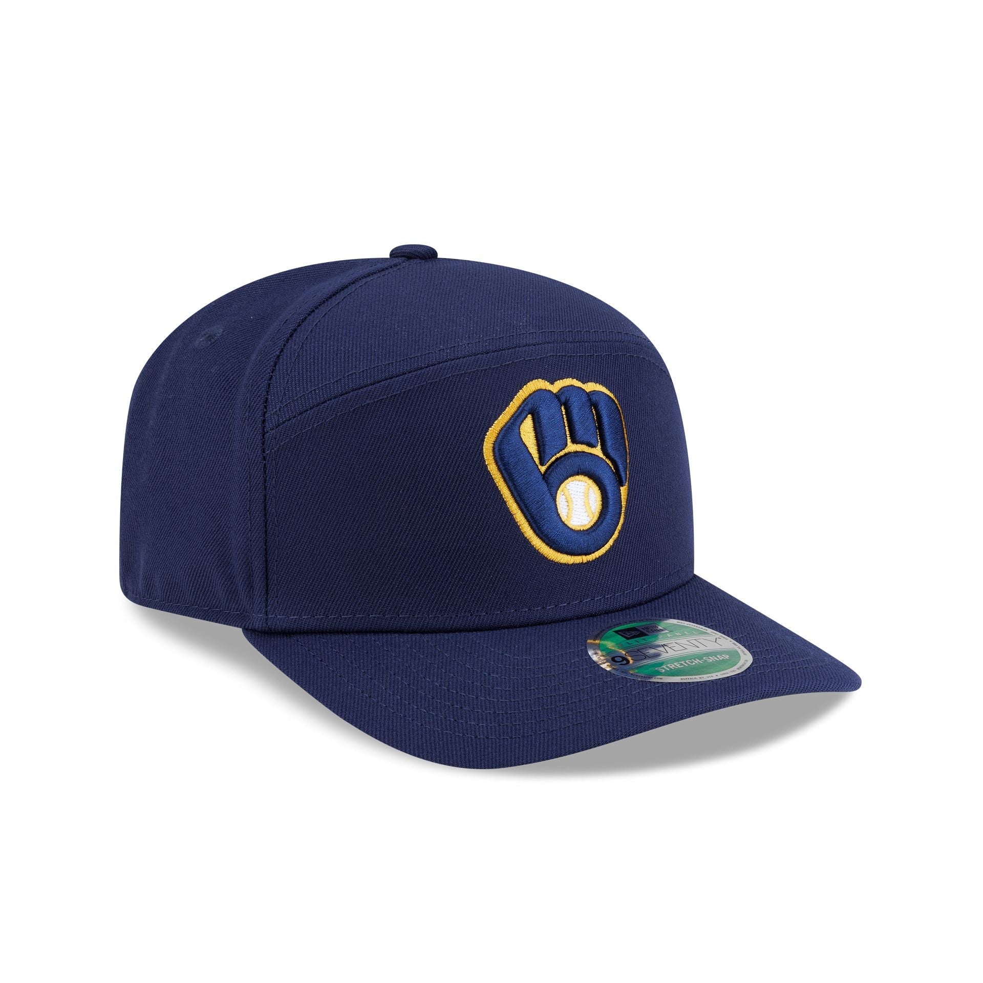 Milwaukee Brewers Player Replica Home Split Panel 9SEVENTY Stretch-Snap Hat