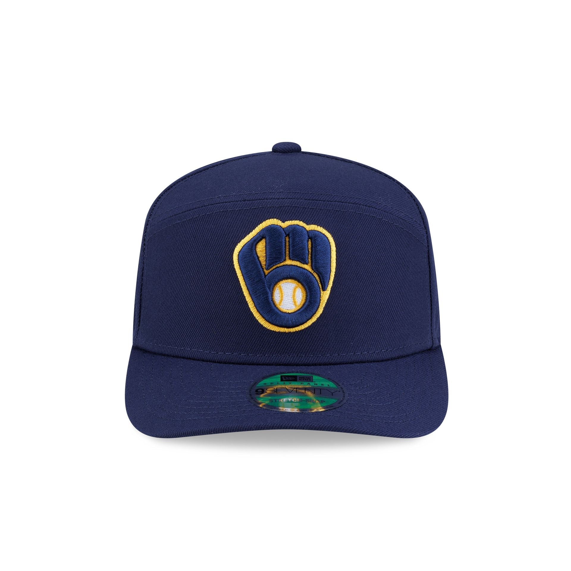 Milwaukee Brewers Player Replica Home Split Panel 9SEVENTY Stretch-Snap Hat