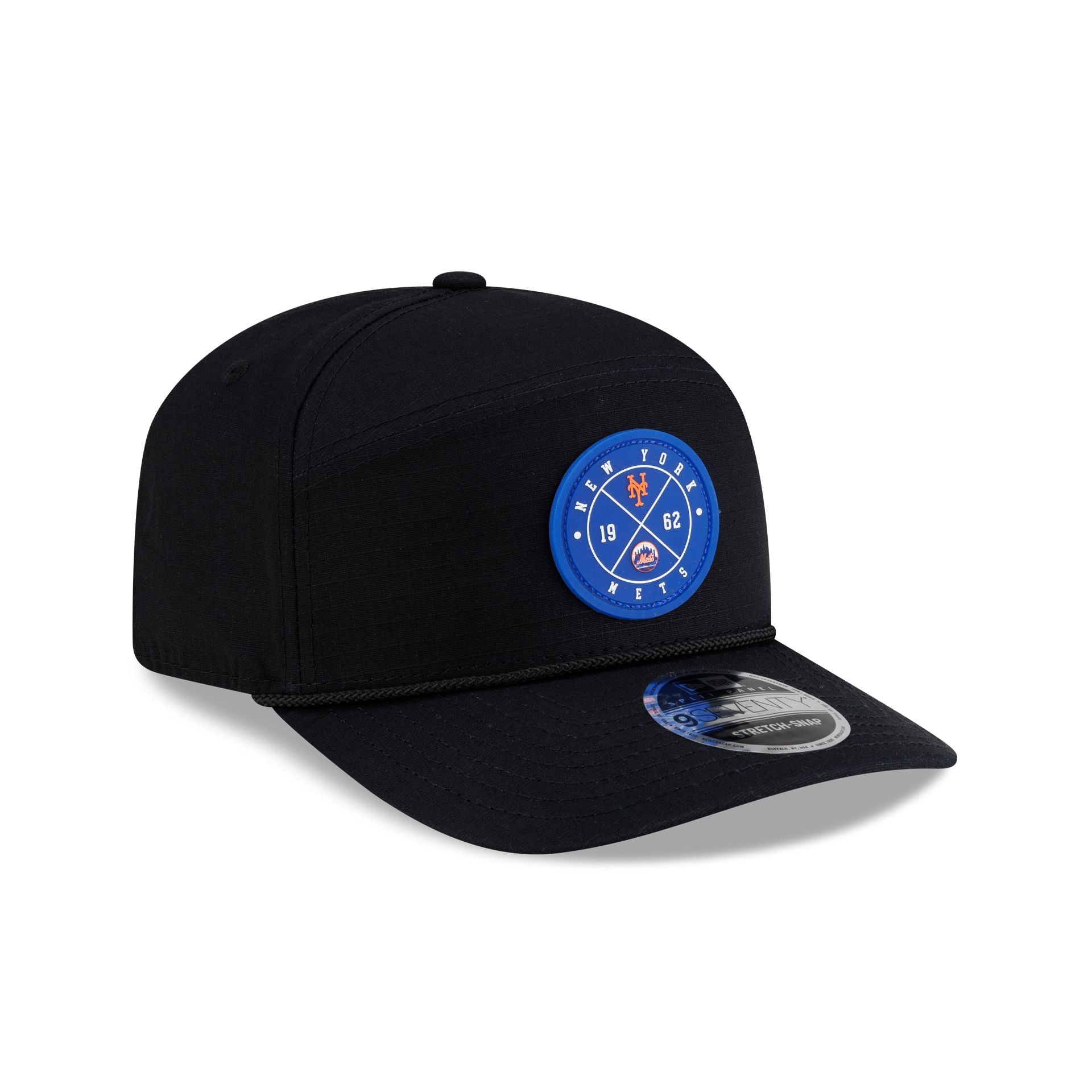 New York Mets Cotton Ripstop Split Panel 9SEVENTY Stretch-Snap Hat