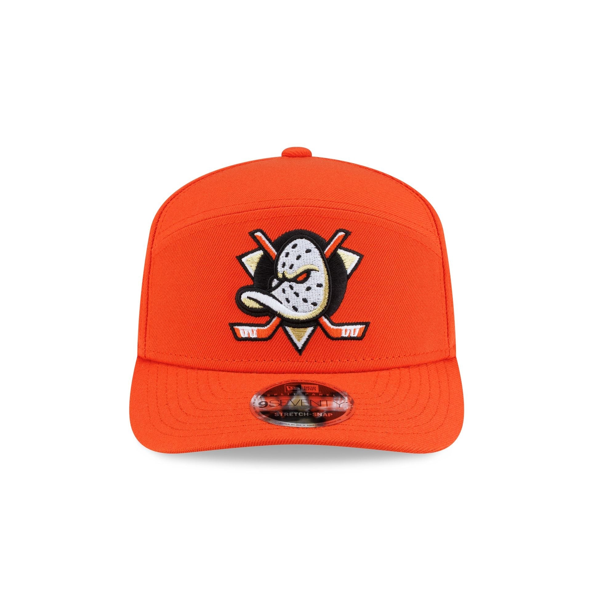Anaheim Ducks Poly Split Panel 9SEVENTY Stretch-Snap Hat