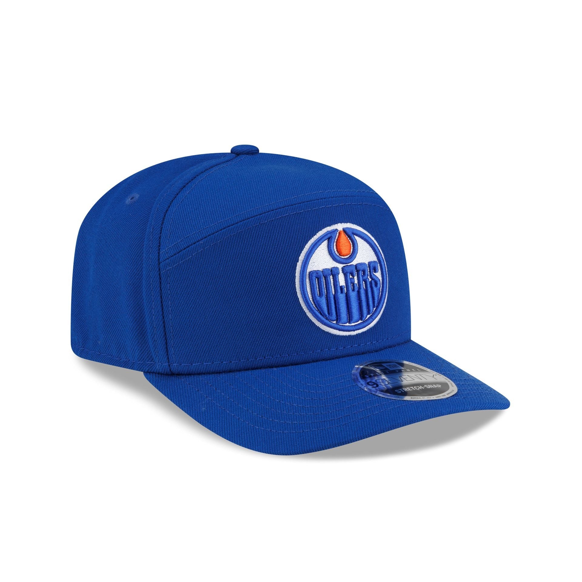 Edmonton Oilers Poly Split Panel 9SEVENTY Stretch-Snap Hat