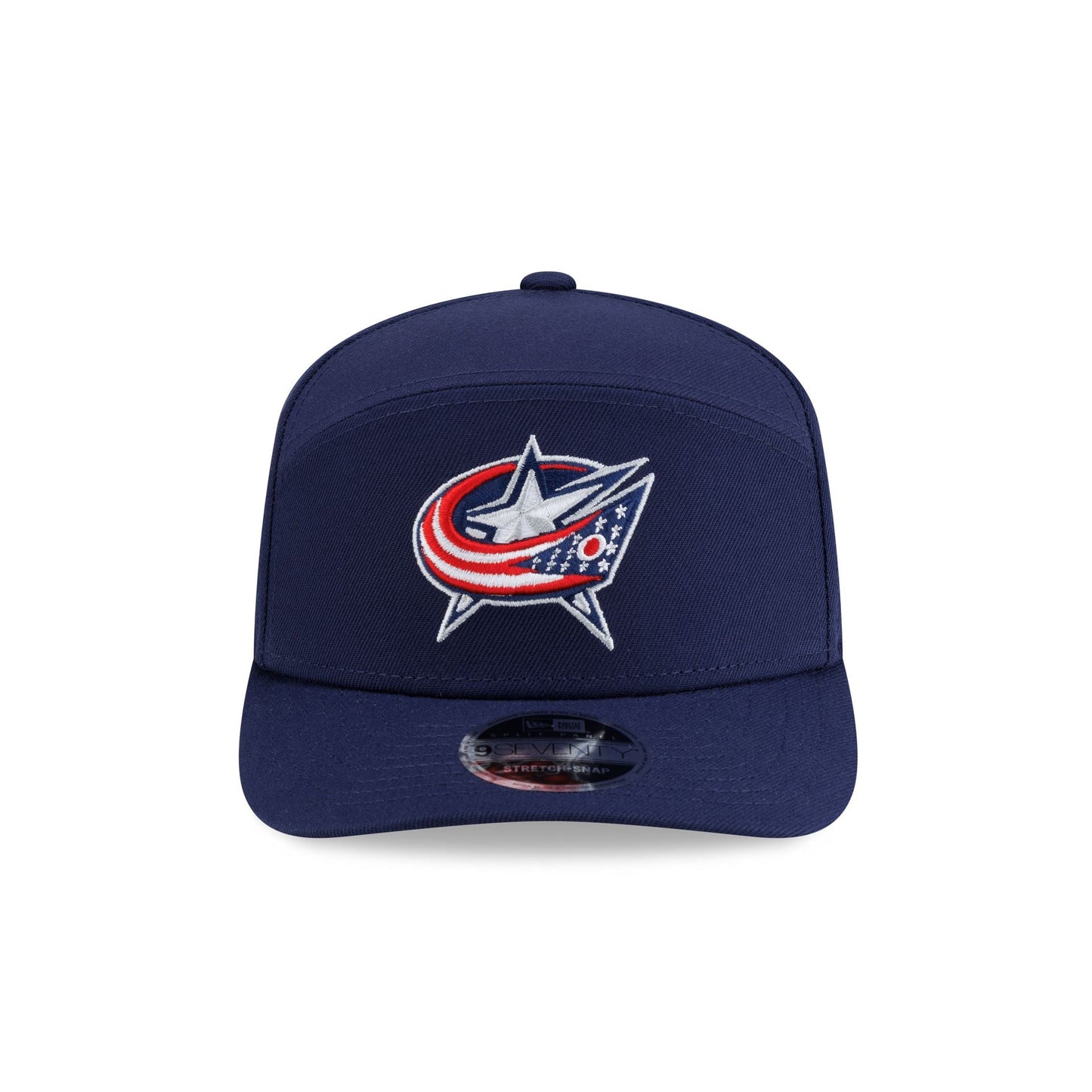 Columbus Blue Jackets Poly Split Panel 9SEVENTY Stretch-Snap Hat