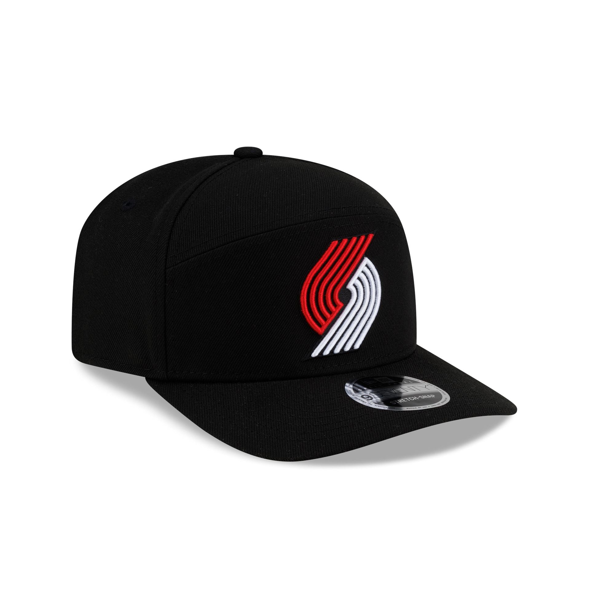 Portland Trail Blazers Poly Split Panel 9SEVENTY Stretch-Snap Hat