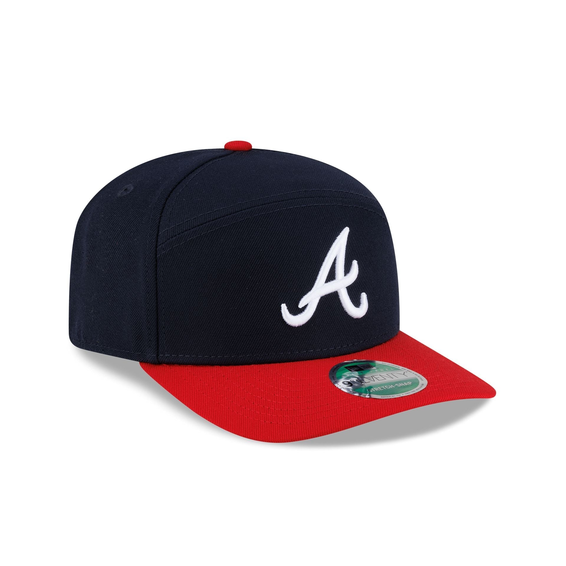 Atlanta Braves Player Replica Home Split Panel 9SEVENTY Stretch-Snap Hat
