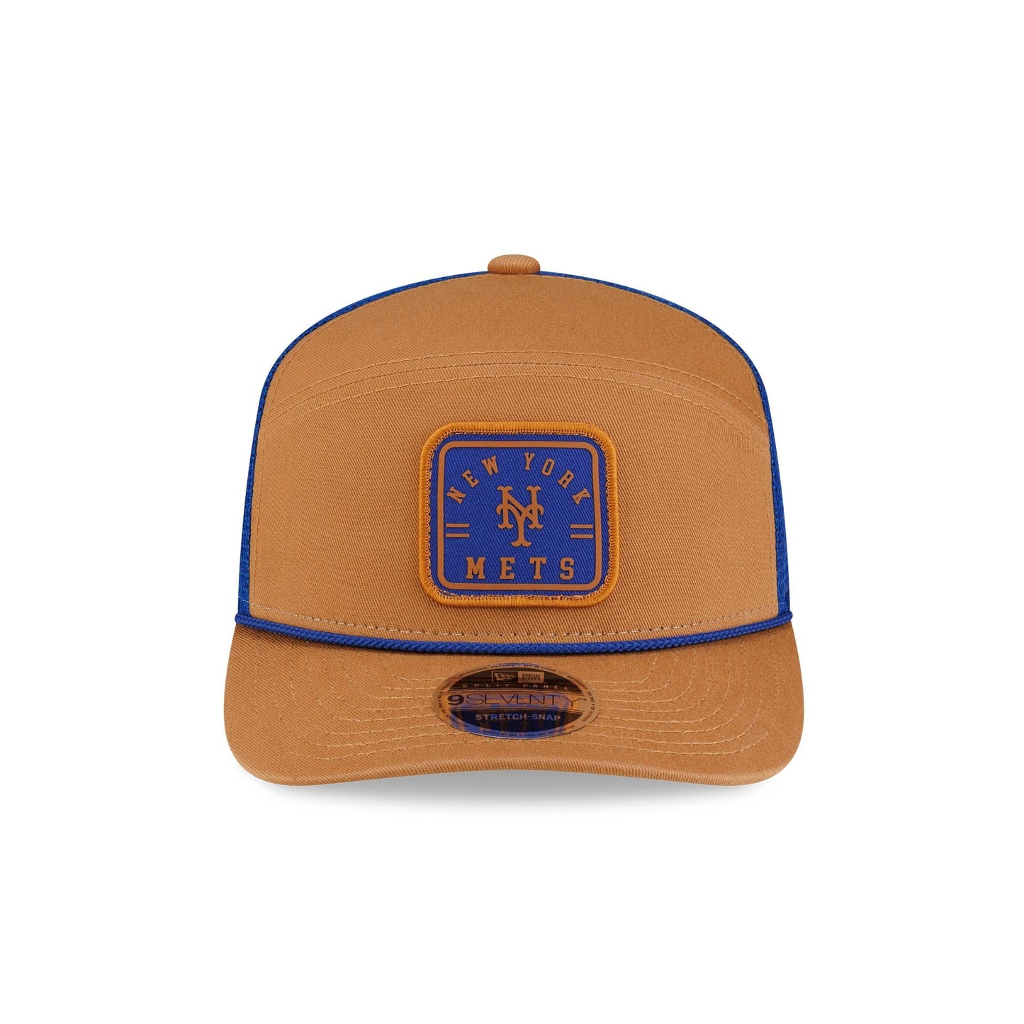 New York Mets Light Bronze Split Panel 9SEVENTY Trucker Hat