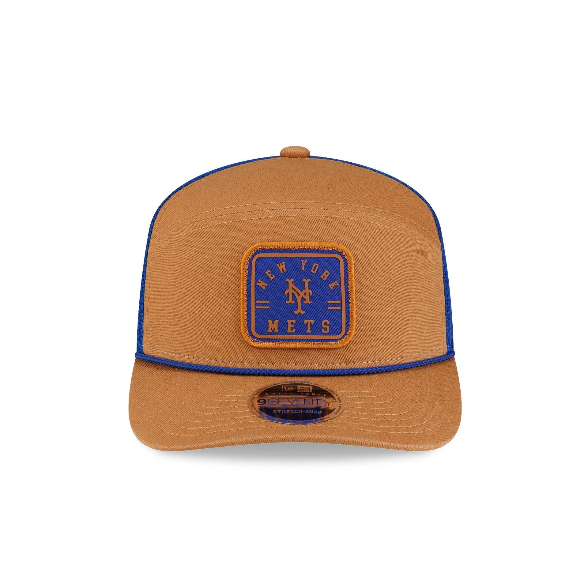 New York Mets Light Bronze Split Panel 9SEVENTY Trucker Hat