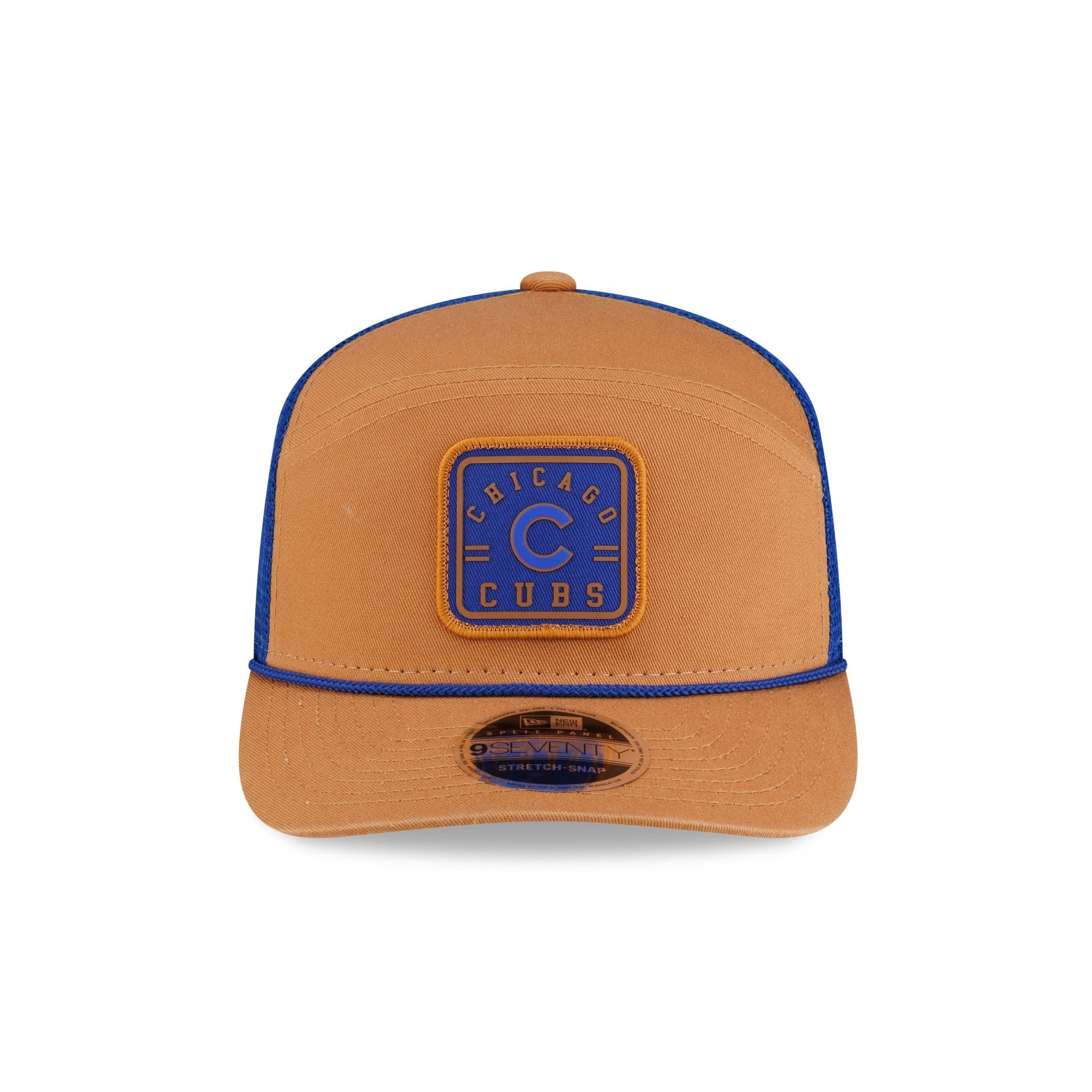 Chicago Cubs Light Bronze Split Panel 9SEVENTY Trucker Hat