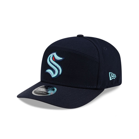 Seattle Kraken Poly Split Panel 9SEVENTY Stretch-Snap Hat