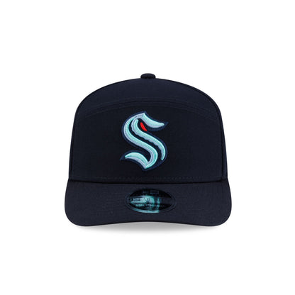 Seattle Kraken Poly Split Panel 9SEVENTY Stretch-Snap Hat