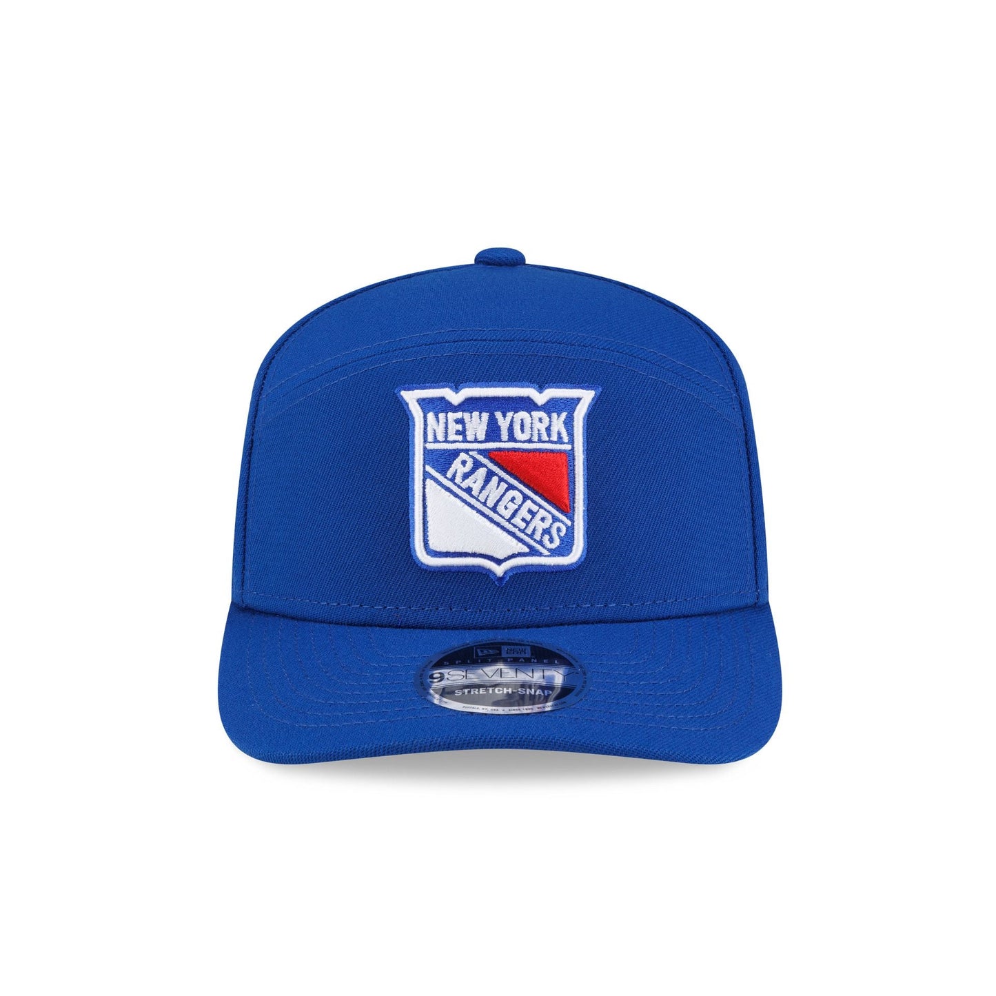 New York Rangers Poly Split Panel 9SEVENTY Stretch-Snap Hat