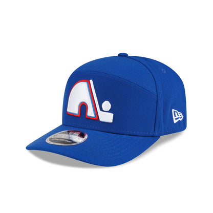 Quebec Nordiques Poly Split Panel 9SEVENTY Stretch-Snap Hat
