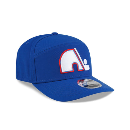 Quebec Nordiques Poly Split Panel 9SEVENTY Stretch-Snap Hat