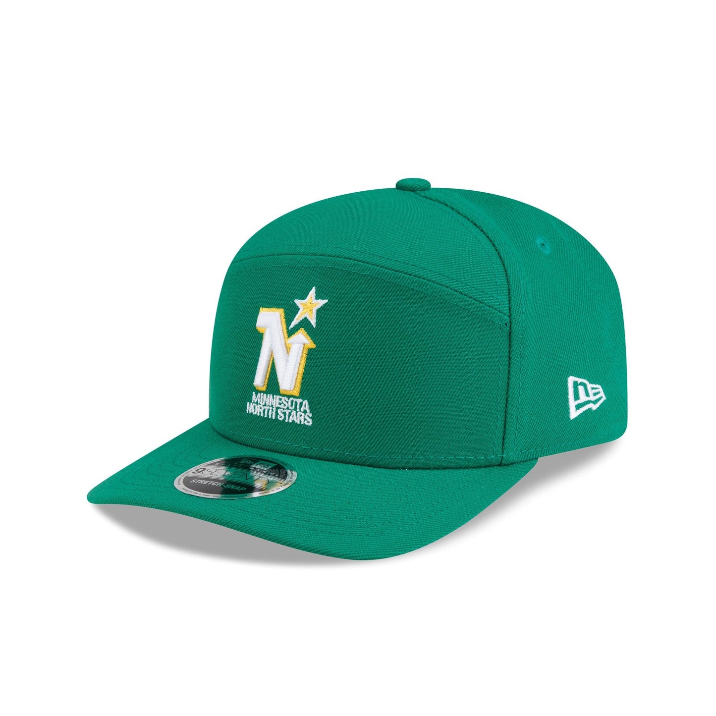 Minnesota North Stars Poly Split Panel 9SEVENTY Stretch-Snap Hat