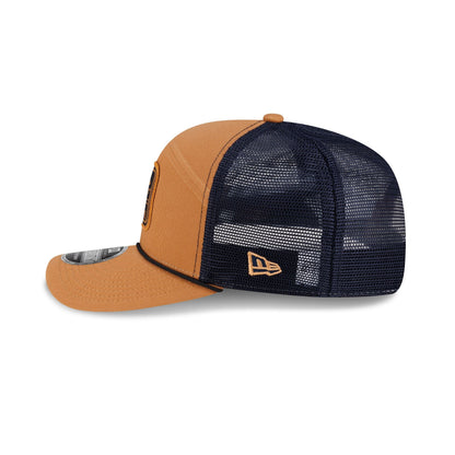 Notre Dame Fighting Irish Light Bronze Split Panel 9SEVENTY Trucker Hat