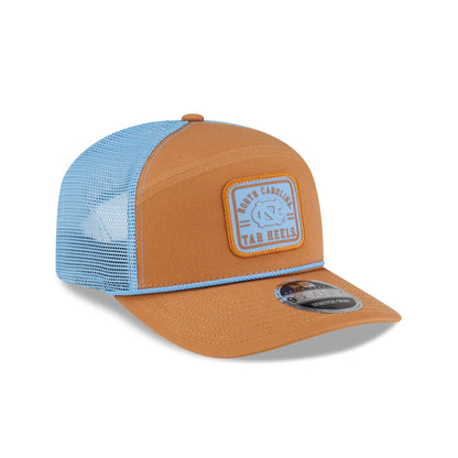 North Carolina Tar Heels Light Bronze Split Panel 9SEVENTY Trucker Hat