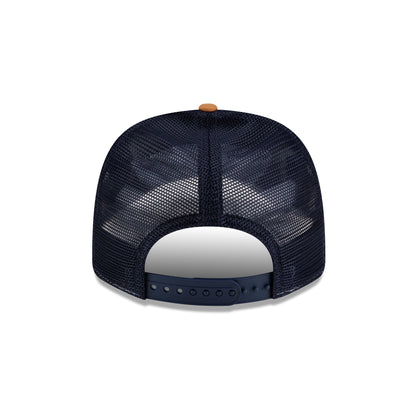 Michigan Wolverines Light Bronze Split Panel 9SEVENTY Trucker Hat