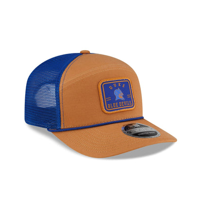 Duke Blue Devils Light Bronze Split Panel 9SEVENTY Trucker Hat
