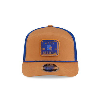 Duke Blue Devils Light Bronze Split Panel 9SEVENTY Trucker Hat