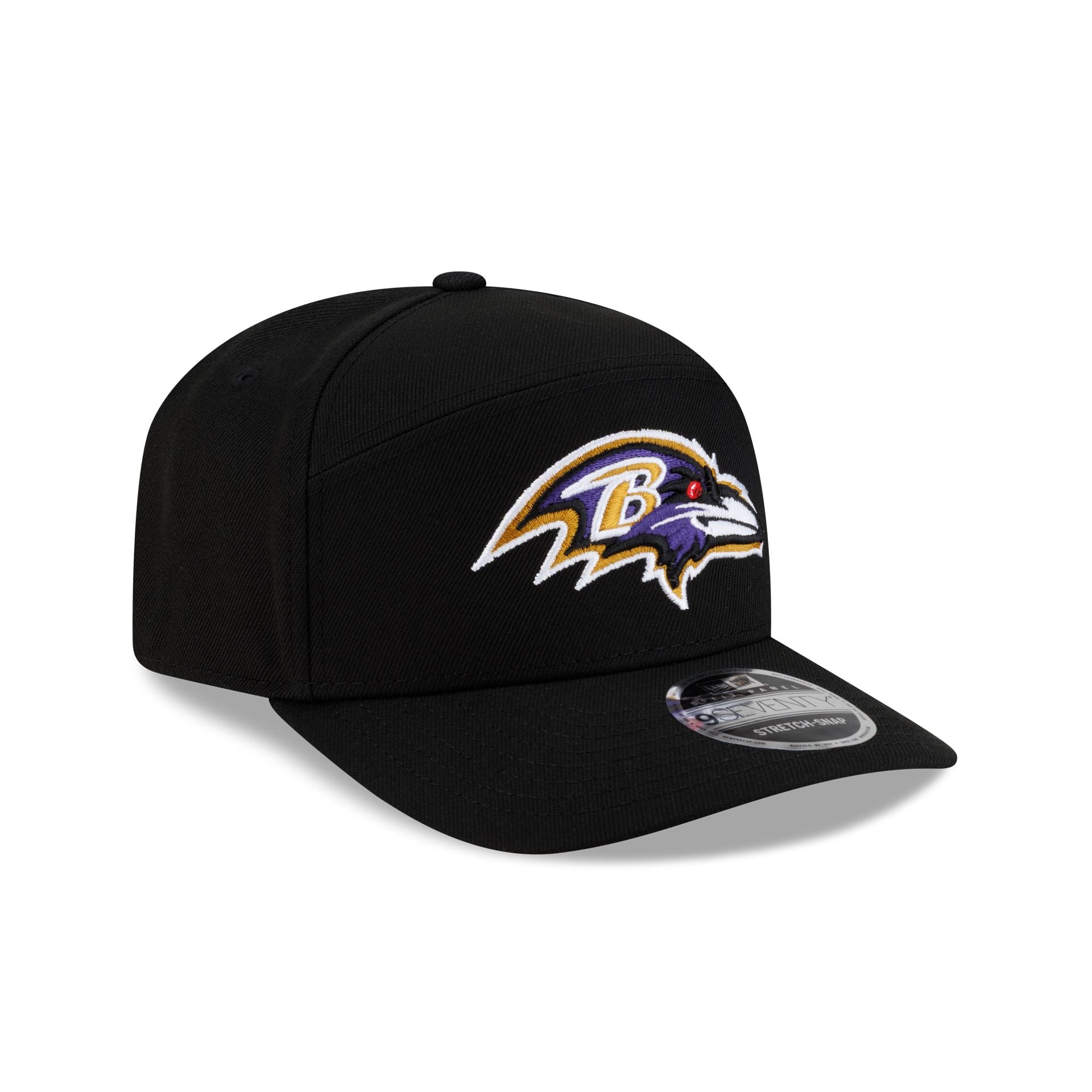 Baltimore Ravens Poly Split Panel 9SEVENTY Stretch-Snap Hat