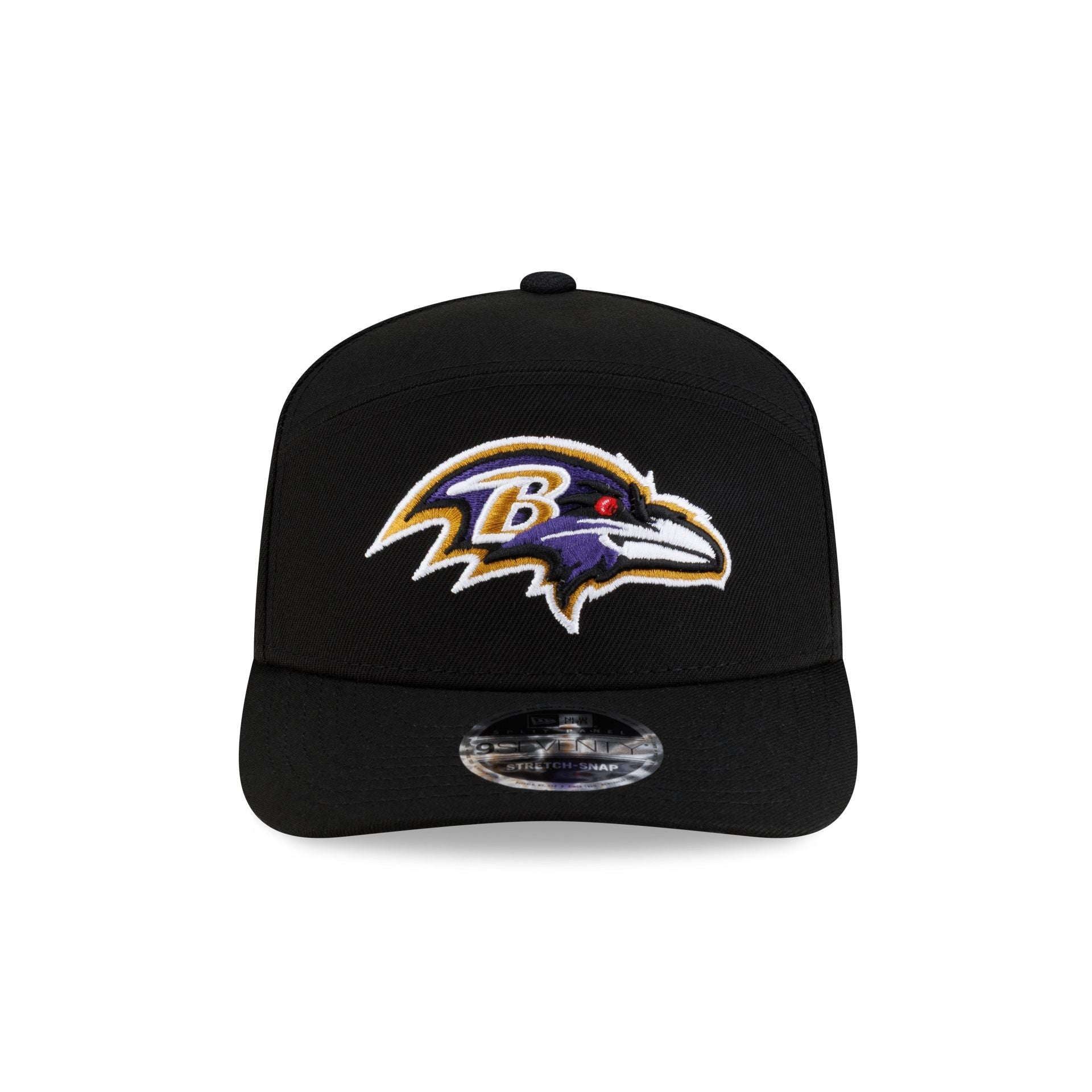 Baltimore Ravens Poly Split Panel 9SEVENTY Stretch-Snap Hat