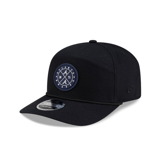 Atlanta Braves Cotton Ripstop Split Panel 9SEVENTY Stretch-Snap Hat