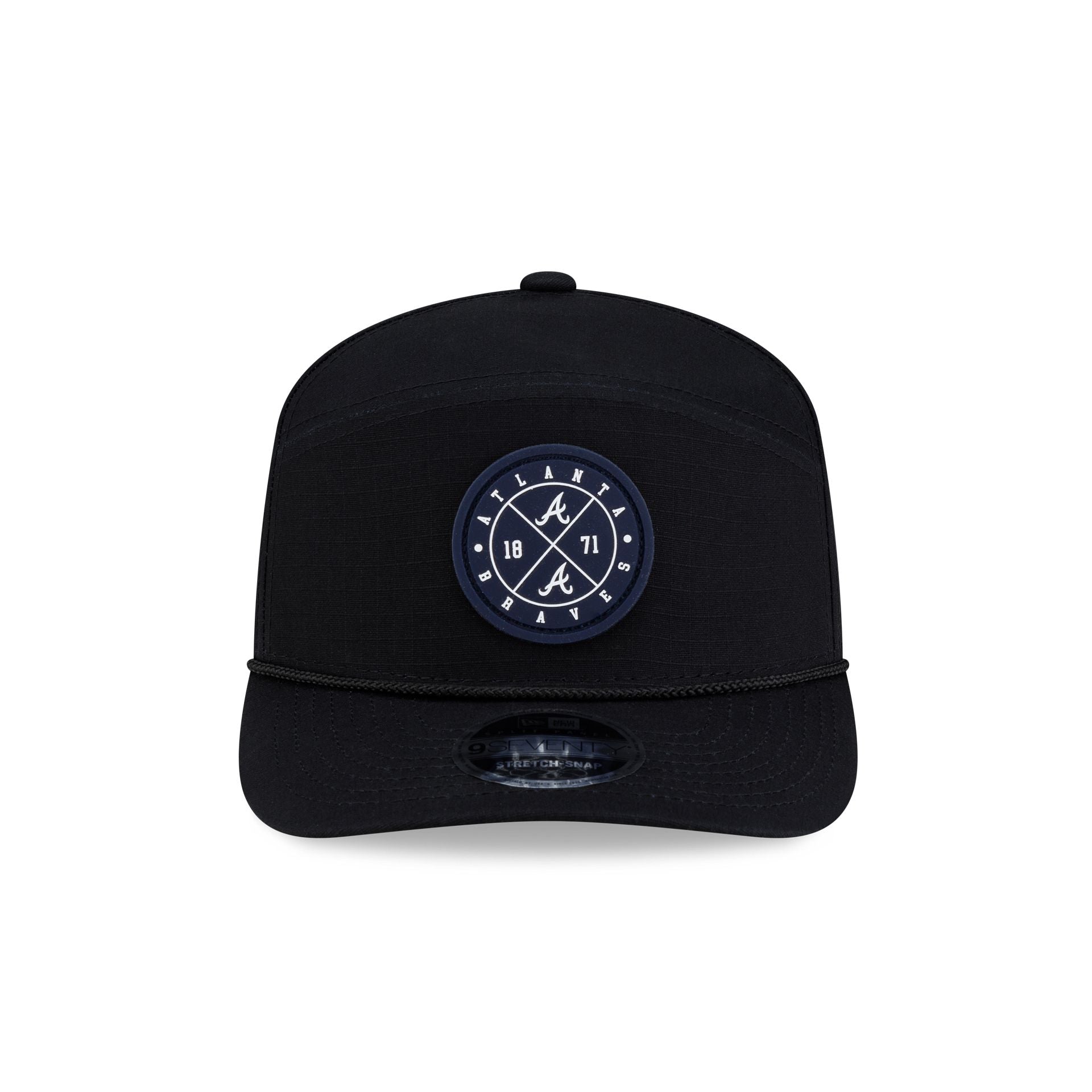 Atlanta Braves Cotton Ripstop Split Panel 9SEVENTY Stretch-Snap Hat