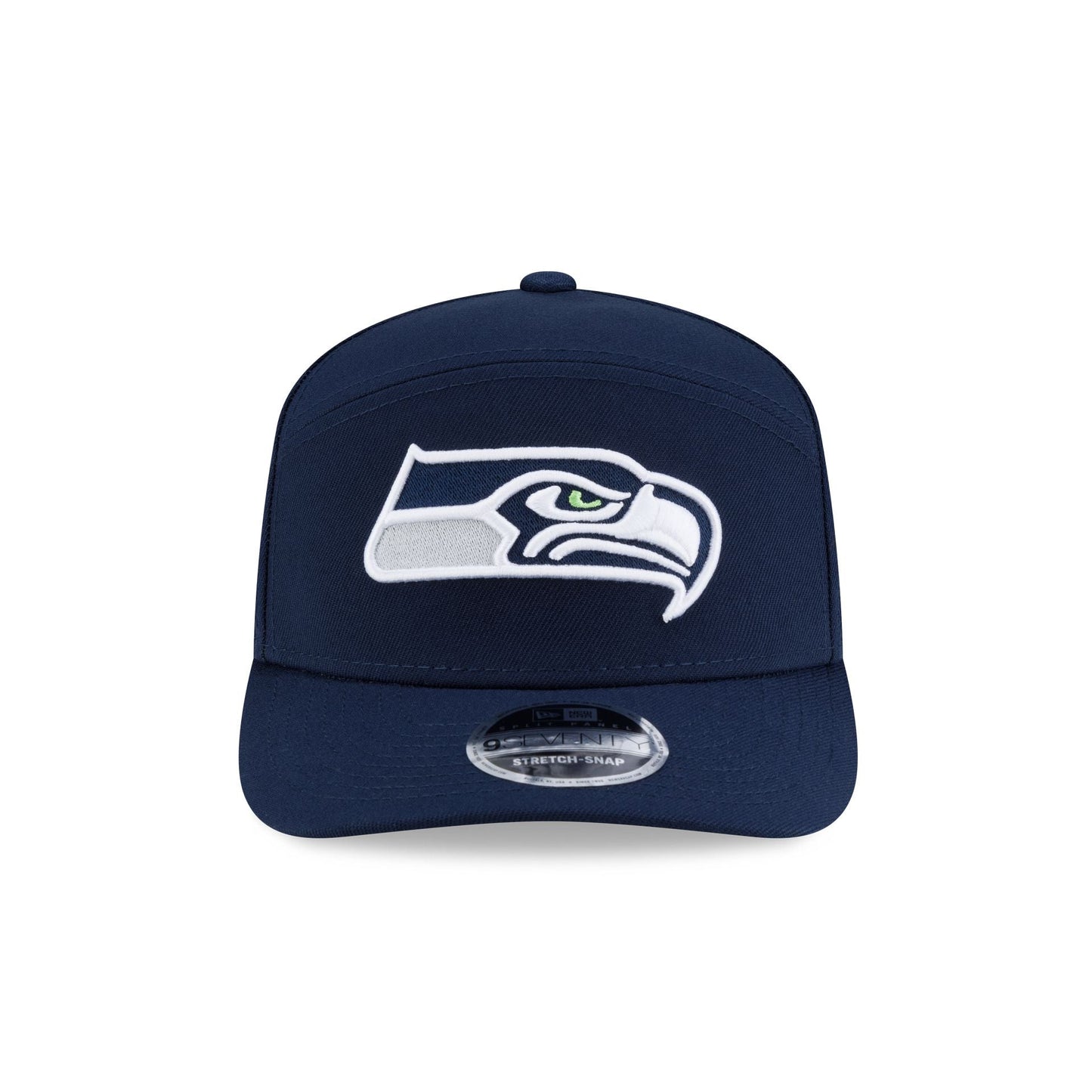 Seattle Seahawks Poly Split Panel 9SEVENTY Stretch-Snap Hat