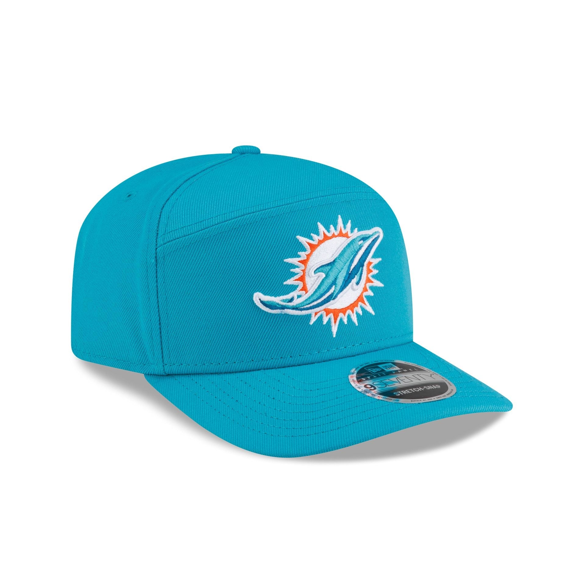 Miami Dolphins Poly Split Panel 9SEVENTY Stretch-Snap Hat