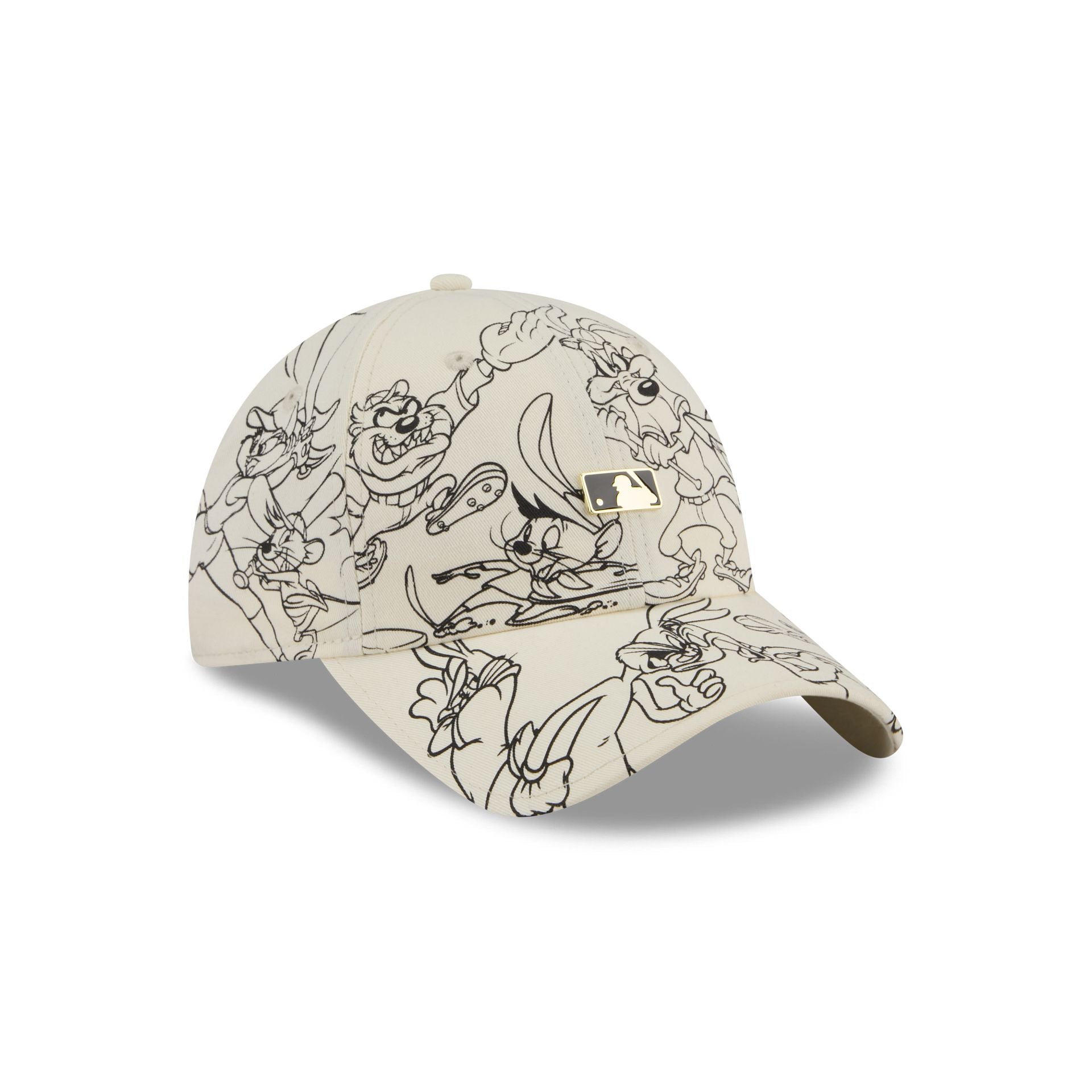 MLB Looney Tunes Chrome White Casual Classic Adjustable Hat