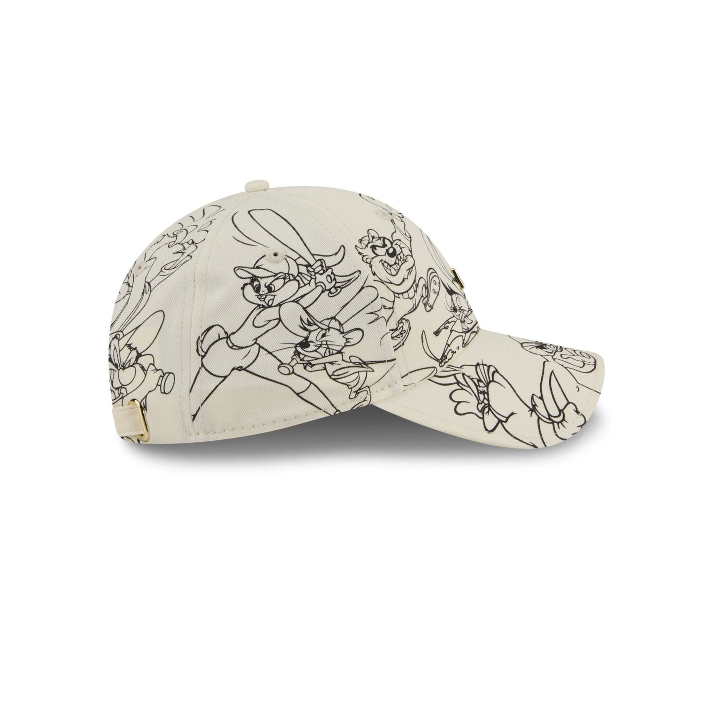 MLB Looney Tunes Chrome White Casual Classic Adjustable Hat